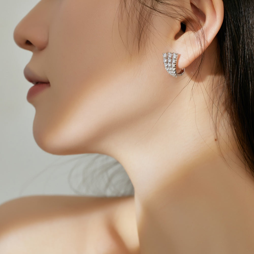 Fashion personality youth U-shaped earrings - jewelryweilin