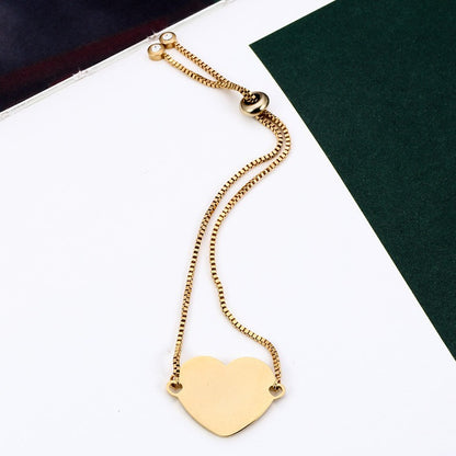 DIY engraved heart bracelet