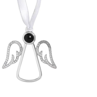 Collar de alas de ángel con proyección de fotos