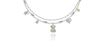 Millennial style cute bear necklace