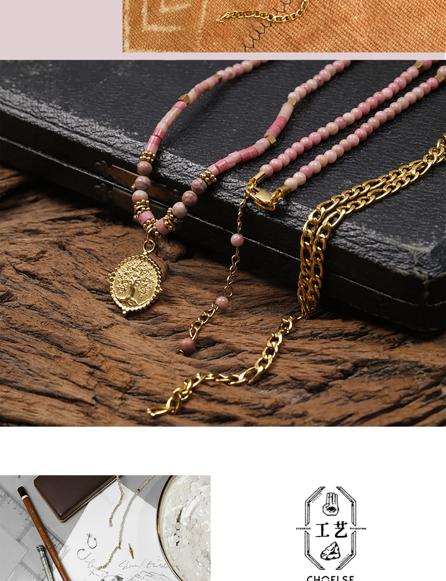 Honey River fruit necklace