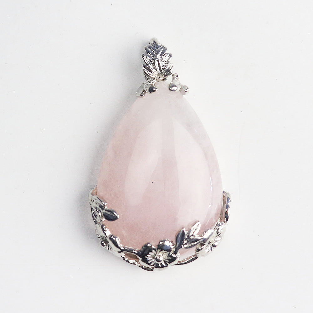 Amethyst Teardrop Clip Pendant