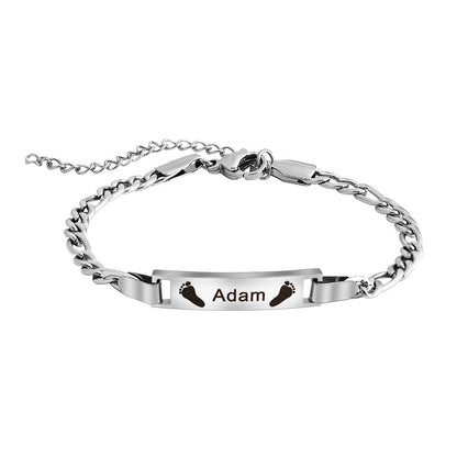 Pulsera infantil grabada personalizada DIY 