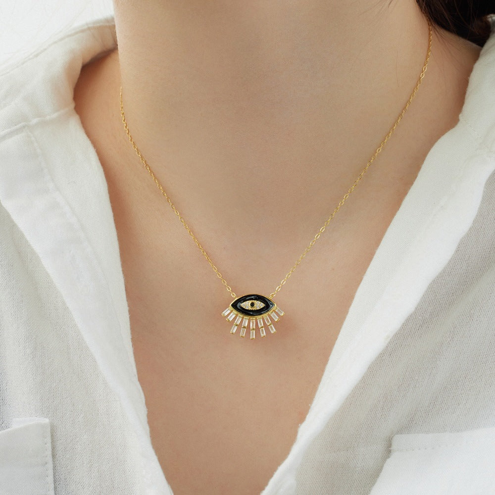 Fashionable and personalized devil eye necklace - jewelryweilin