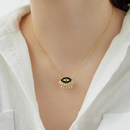 Fashionable and personalized devil eye necklace - jewelryweilin