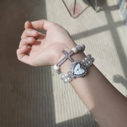 Cross Pearl Watch