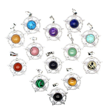 Evil Eye Malachite Pendant