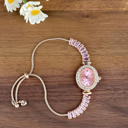 Luxury flower-shaped ladies watch