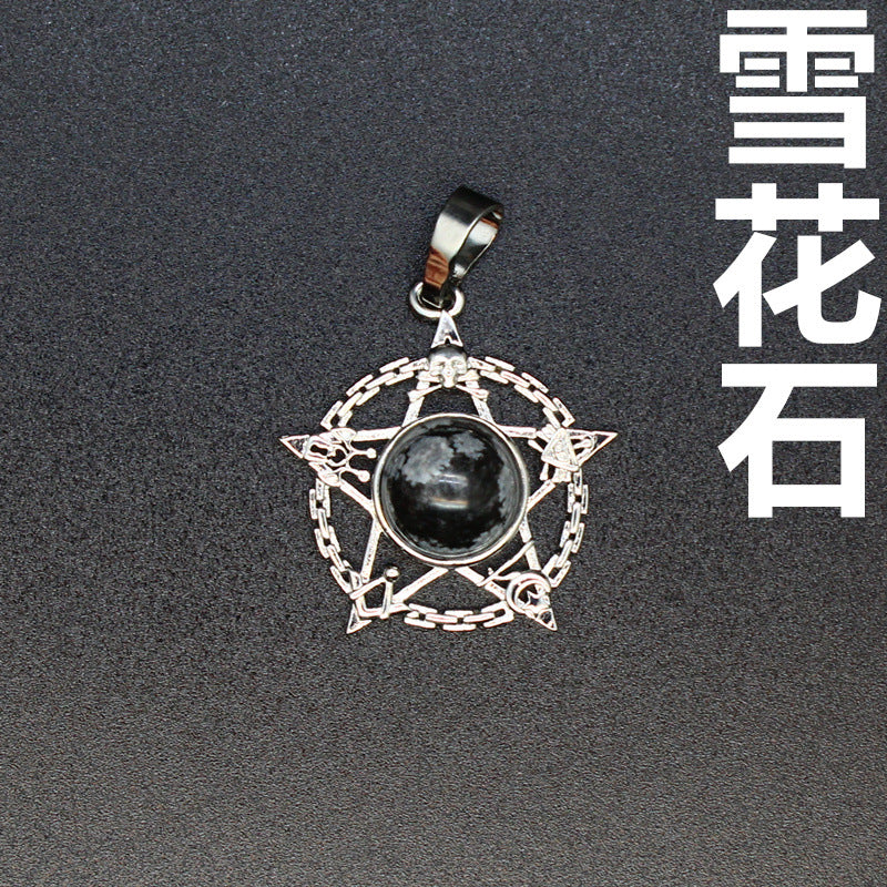 Evil Eye Malachite Pendant