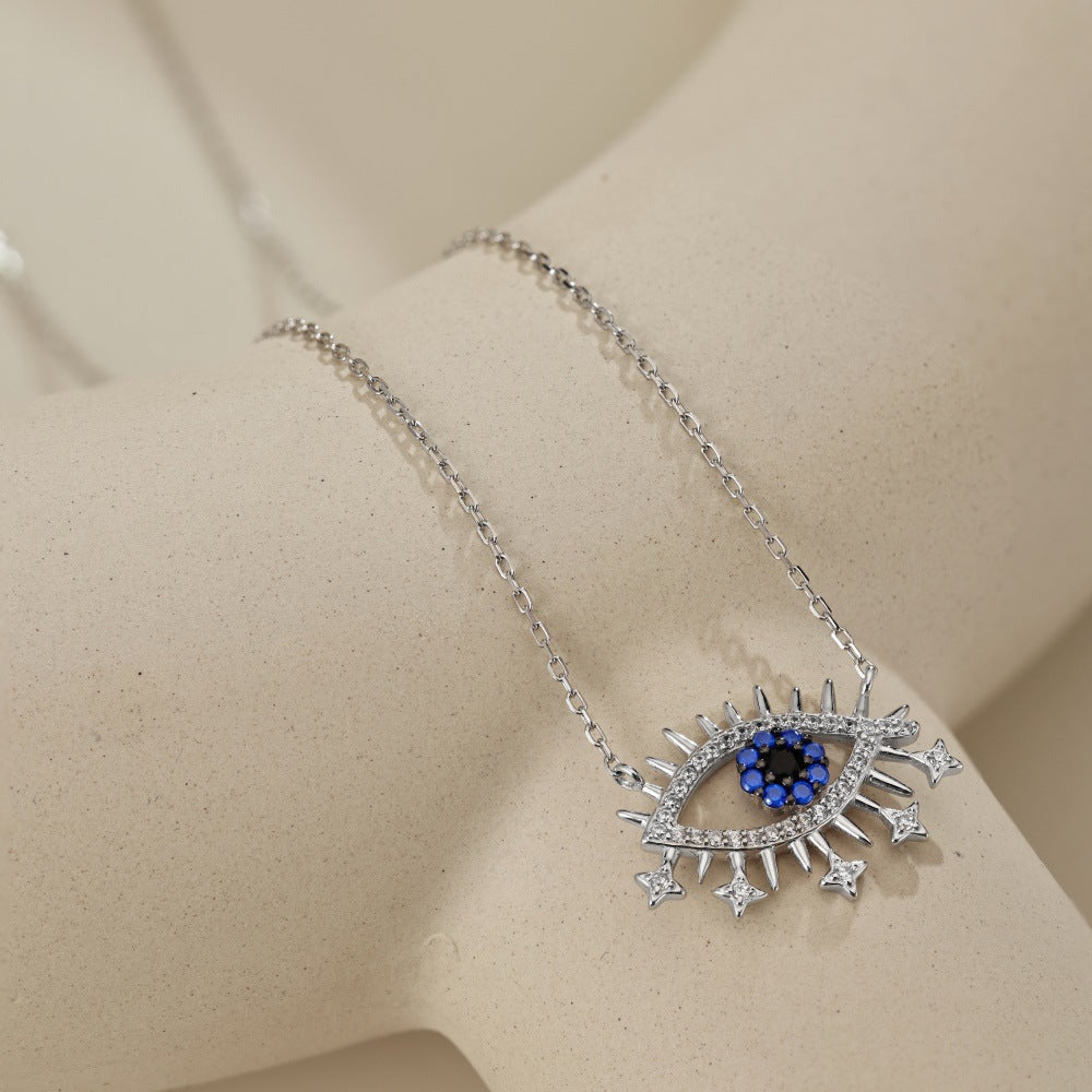 Blue Lucky Eye Necklace - jewelryweilin
