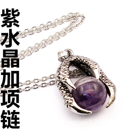 Vintage Medieval Dragon Claw Pendant