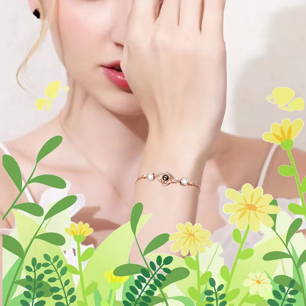 Love photo projection bracelet