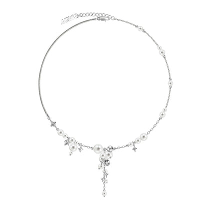 Star River Bubble Pearl Gradient Necklace