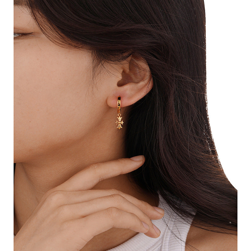 Vintage Personalized Chrome Hearts Cross Earrings - jewelryweilin