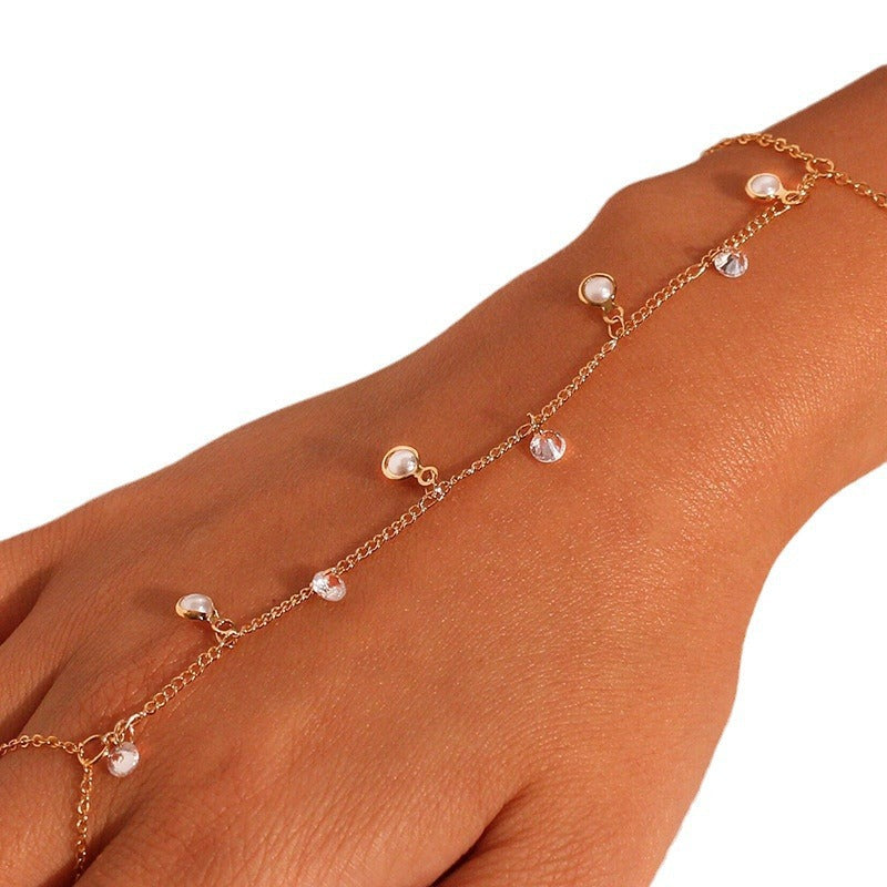 Zirconia finger bracelet