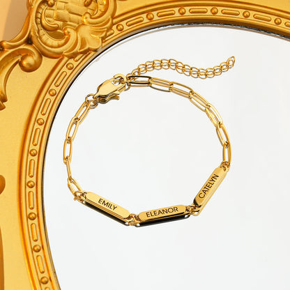 Engraved custom fashion bracelet