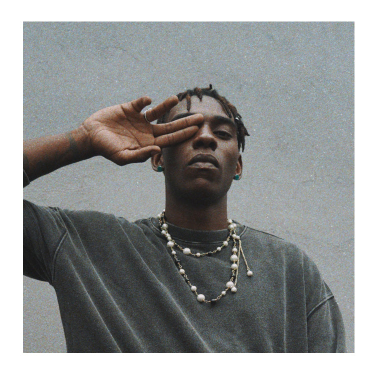 String pearl hip hop necklace