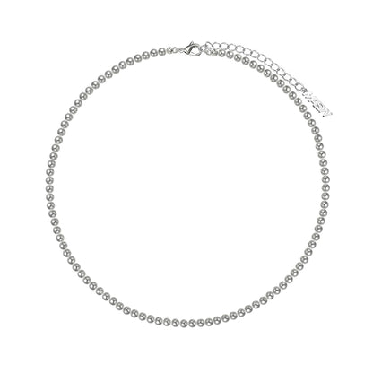 Highlight gray pearl necklace