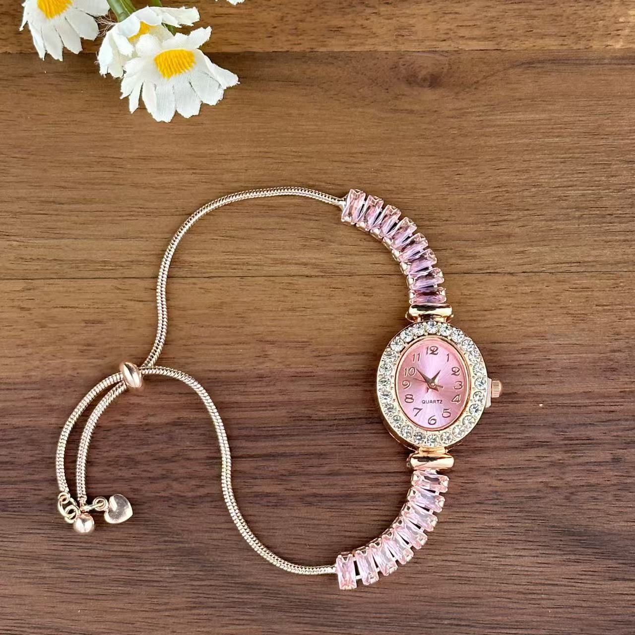 Luxury flower-shaped ladies watch