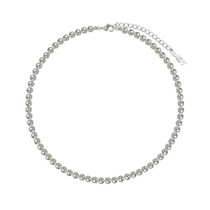 Highlight gray pearl necklace