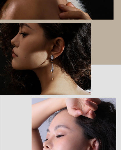 Barley harvest earrings