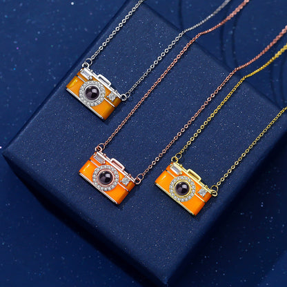 Photo Projection Small Camera Necklace