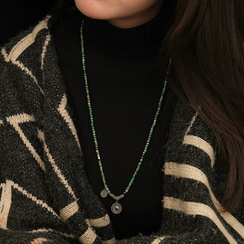 Green turquoise necklace