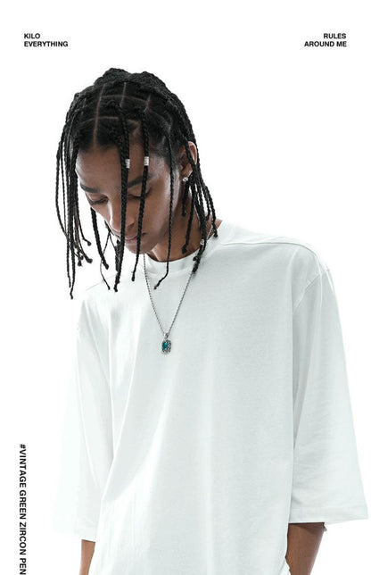 Emerald pendant hip-hop necklace