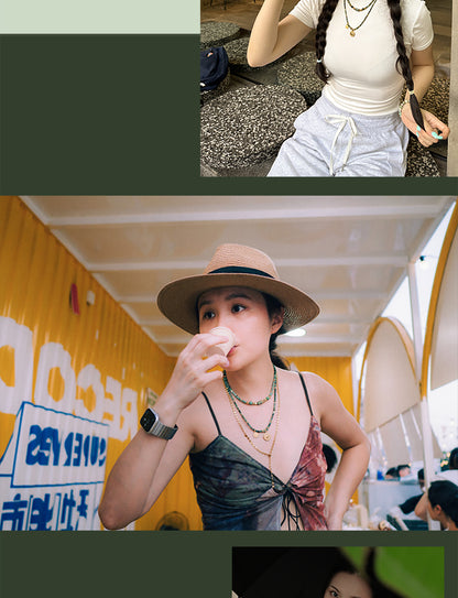 Green turquoise necklace