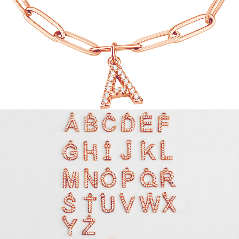 Pulsera con alfabeto de moissanita 