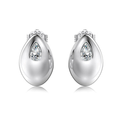 High-grade glossy small bean earrings - jewelryweilin