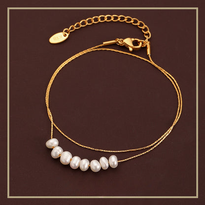 Luxury women's natural freshwater pearl necklace - jewelryweilin