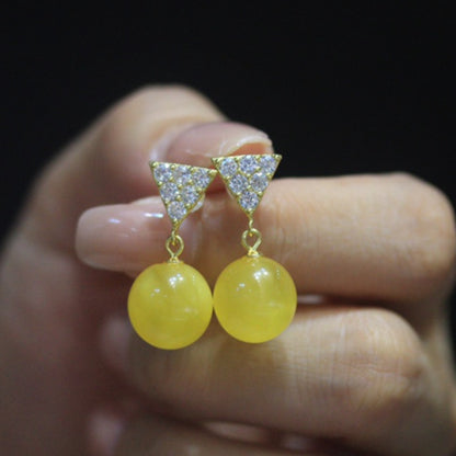 Natural Amber Earrings