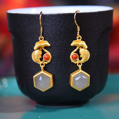  Hetian smoky gray jade jewelry set showcasing natural stone beauty and modern design