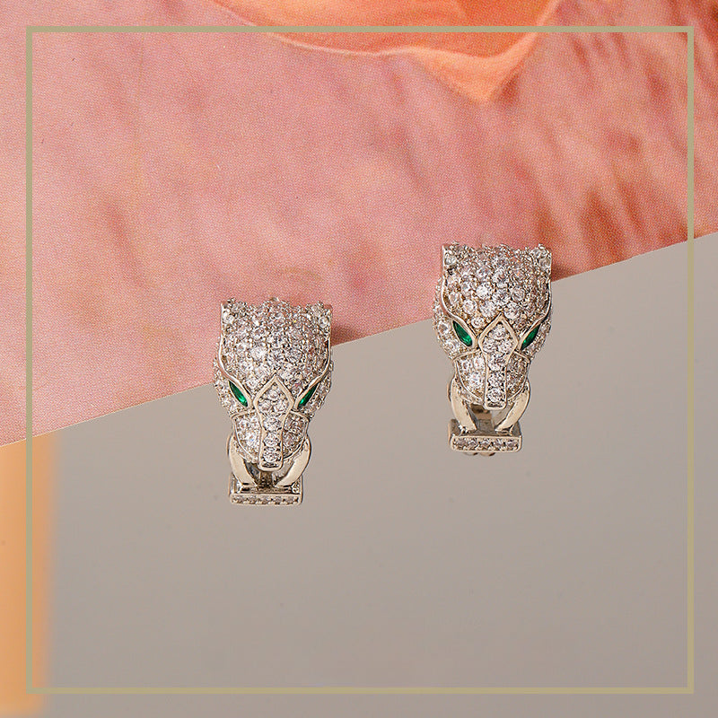 High-grade exquisite zircon animal earrings - jewelryweilin