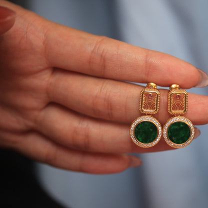 Natural Jadeite Earrings