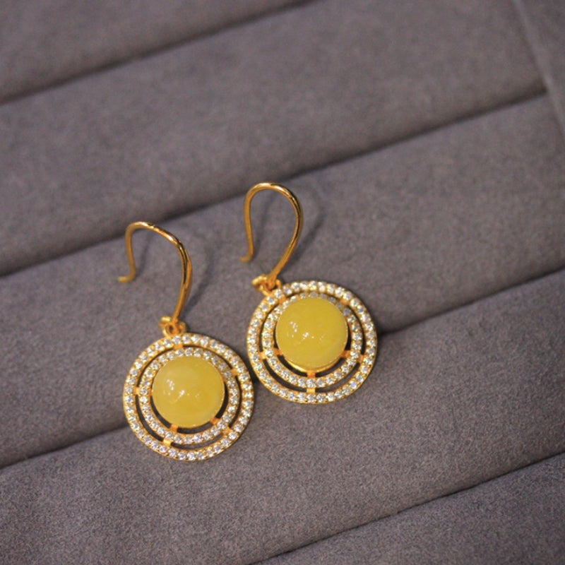 Natural Beeswax Earrings