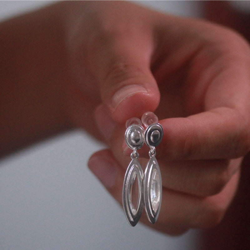 Natural White Crystal Earrings