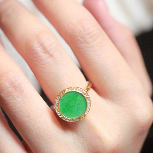Natural Jadeite Ring