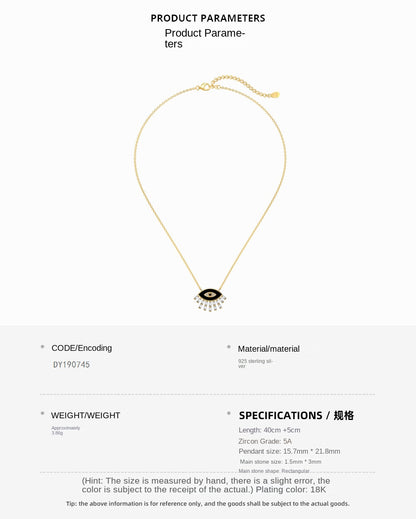 Fashionable and personalized devil eye necklace - jewelryweilin