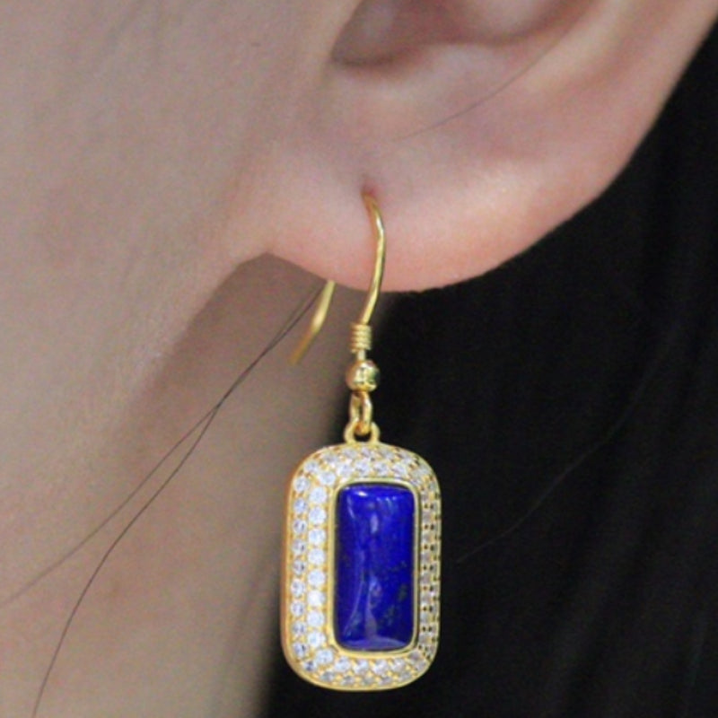 Natural Lapis Lazuli Earrings