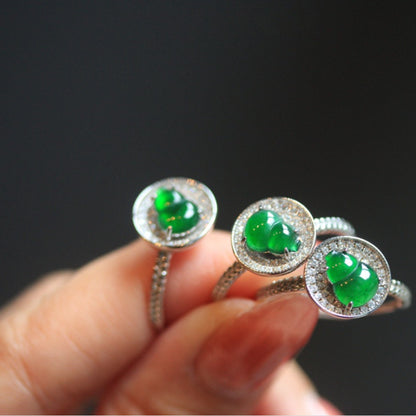 Natural Jadeite Gourd Ring