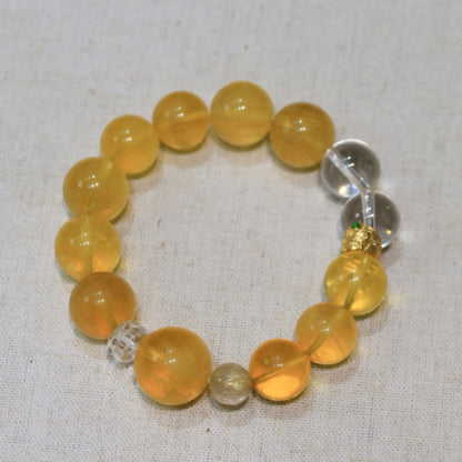 Natural Yellow Fluorite Bracelet