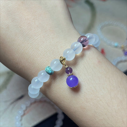 Eleven-pointed star crystal bracelet