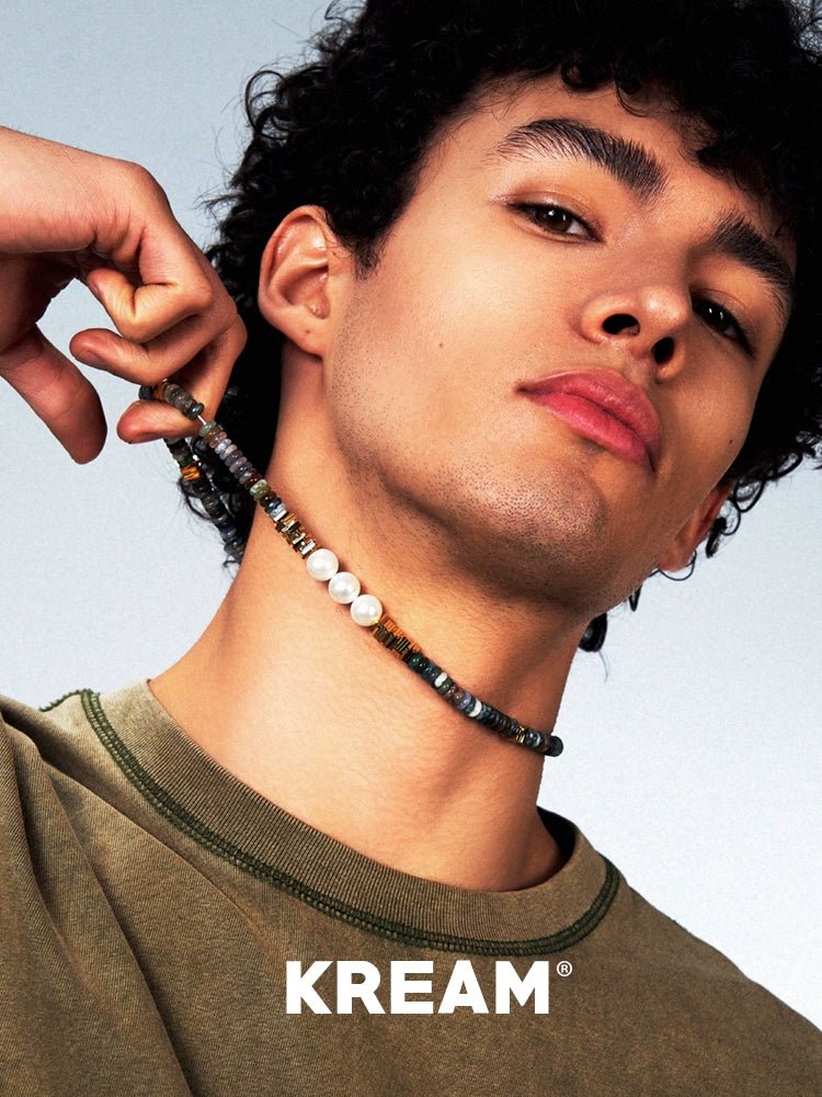 Agate pearl hip - hop necklace - jewelry - weilin.com