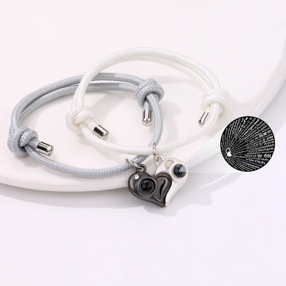 Alloy luminous couple bracelet - jewelry - weilin.com