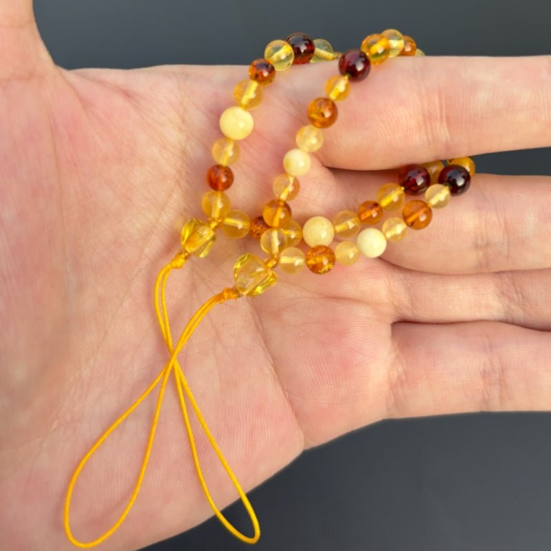 Amber color matching mobile phone - jewelry - weilin.com
