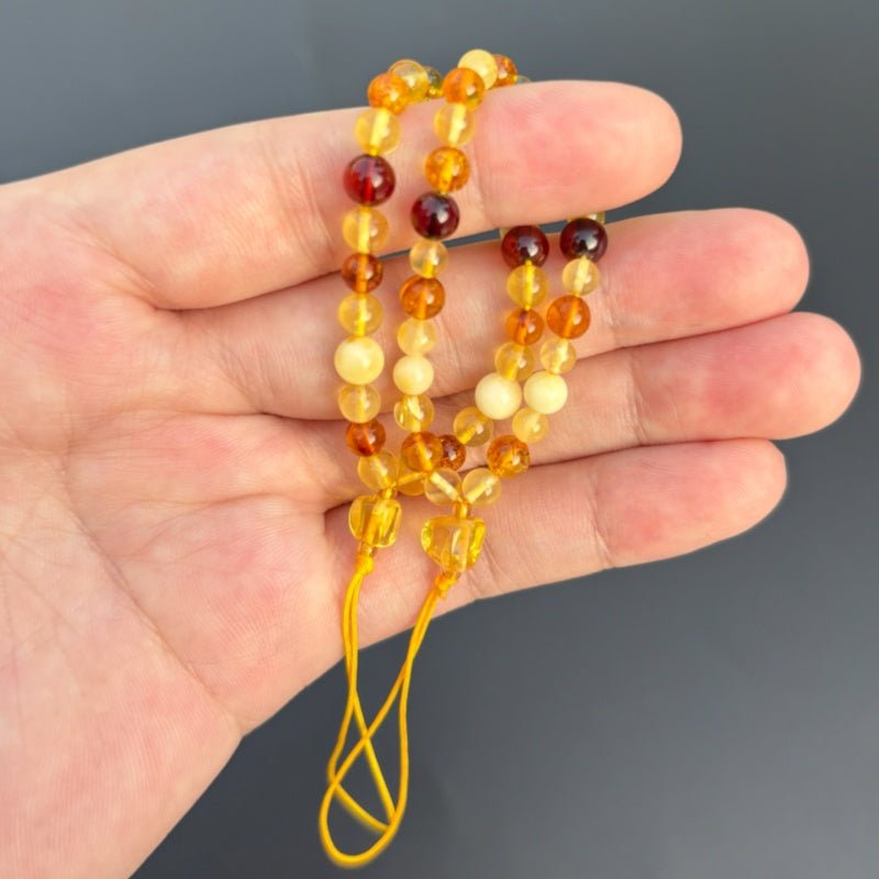 Amber color matching mobile phone - jewelry - weilin.com