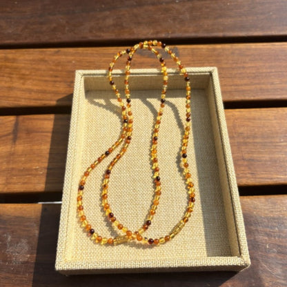 Amber Duobaoyuan bead necklace - jewelry - weilin.com