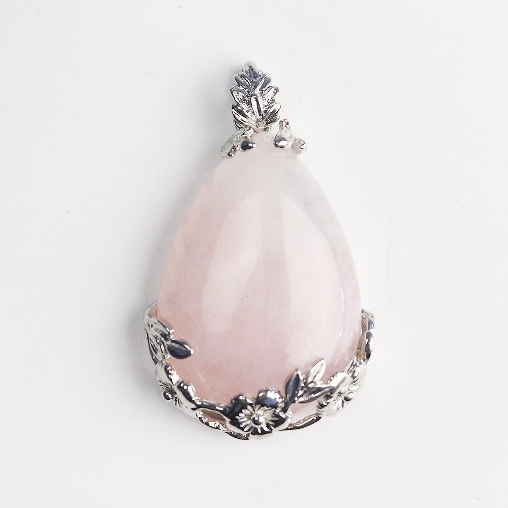 Amethyst Teardrop Clip Pendant - jewelry - weilin.com